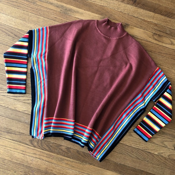 Andthewhy Oversized Square Shape Mock Neck Sweater S/M size - Picture 1 of 5